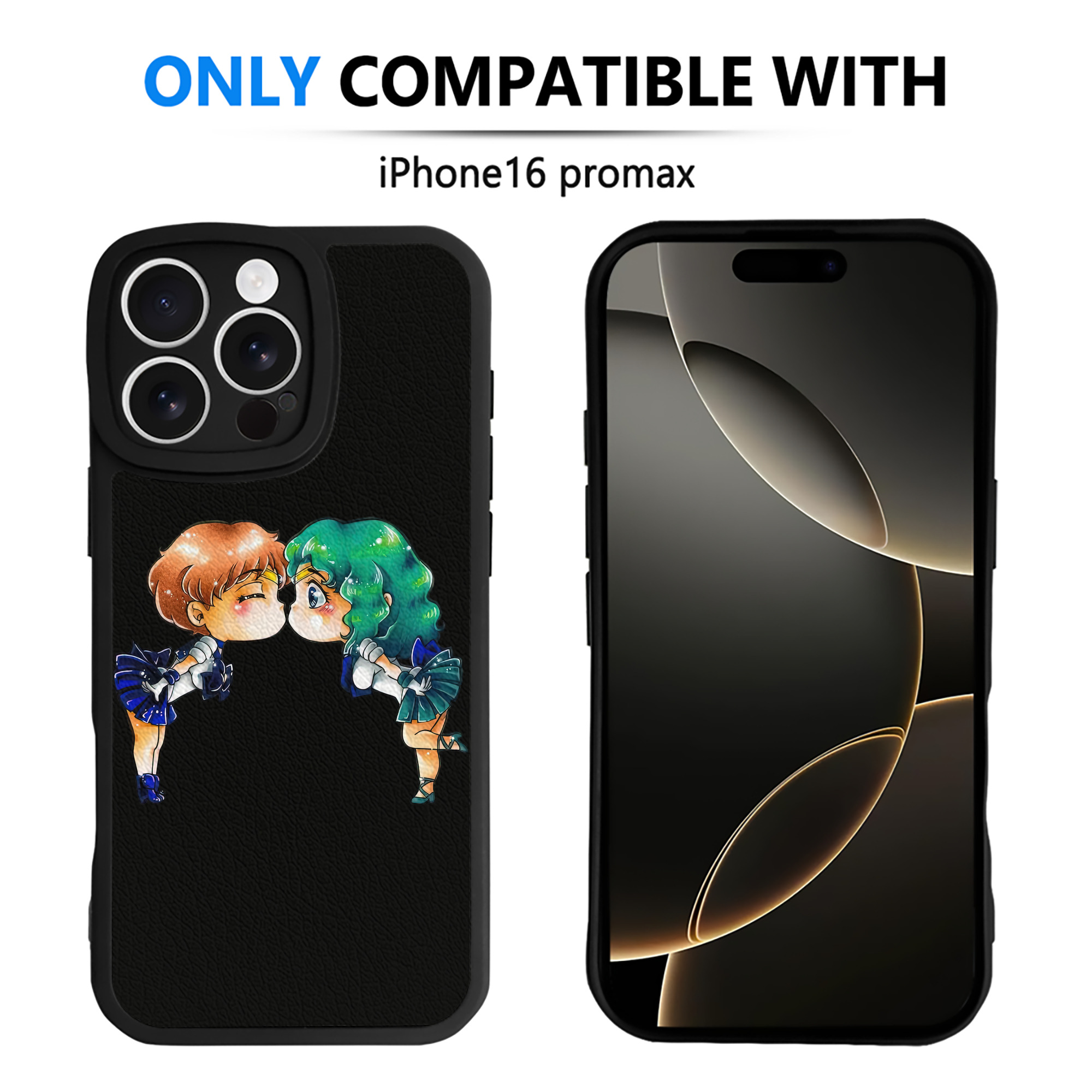 （画像用） 美少女戦士セーラームーン 天王はるか Sailor Moon Tenoh Haruka 【iPhone 16シリーズ対応】シリコンスマホケース（レザー調） 材質：シリコン